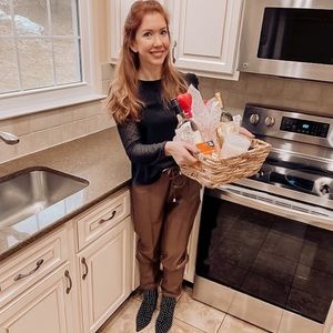 Dex - black long sleeve top - size S from luxury boutique